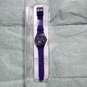 Swatch Purple Lacquered Watch